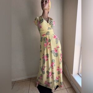 IMAN Pink Flutter Sleeve V-Neck Sundress